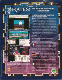 Sid Meier's Pirates! Box Artwork Rear