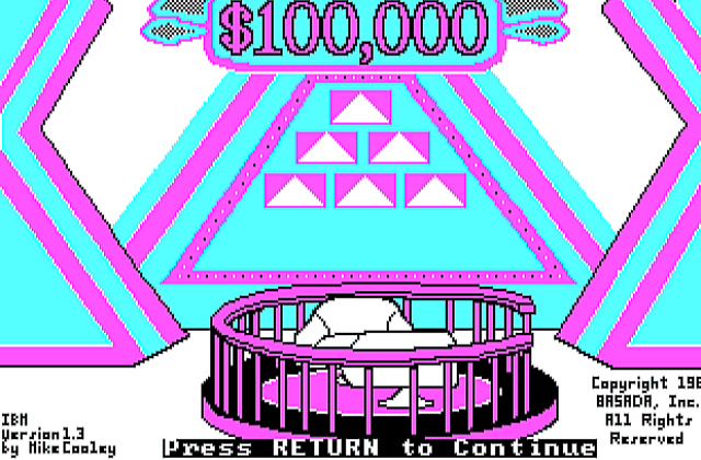 $100,000 Pyramid DOS Game