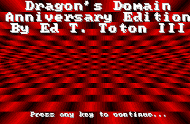 Dragon's Domain - Anniversary Edition DOS Game