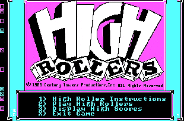 High Rollers DOS Game