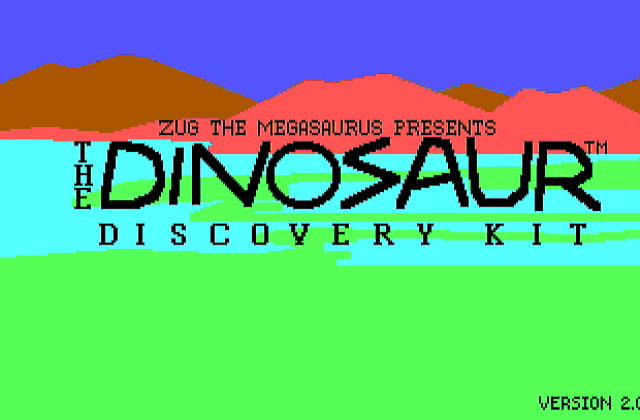 Dinosaur Discovery Kit, The DOS Game