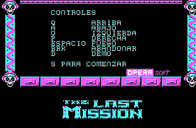 Last Mission, The DOS Game