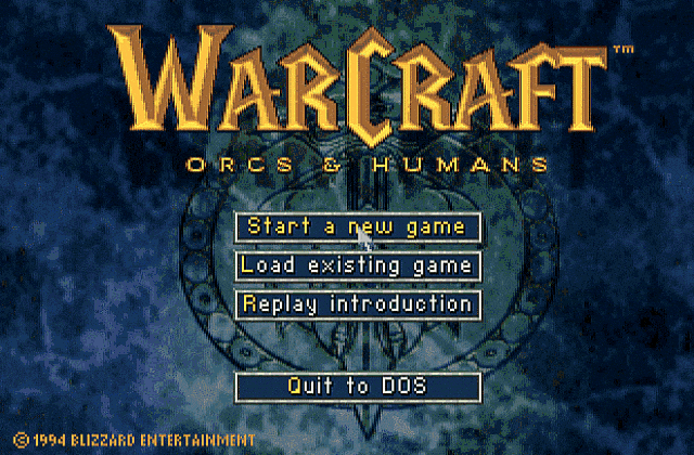 Warcraft Orcs and Humans DOS Game