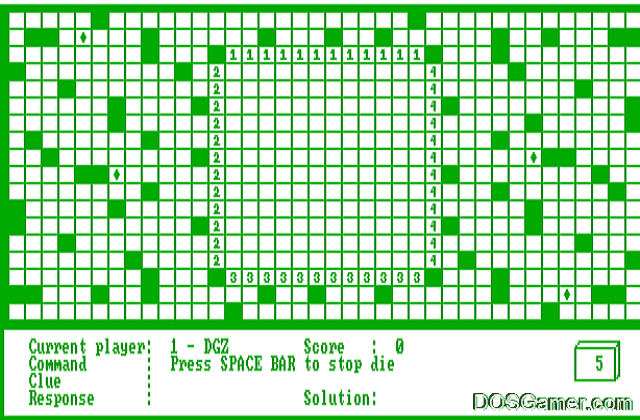 Crosscheck DOS Game