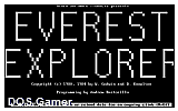 Everest Explorer DOS Game