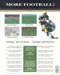 Front Page Sports- Football Box Artwork Rear