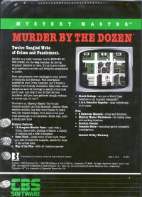 Mystery Master- Murder by the Dozen Box Artwork Rear