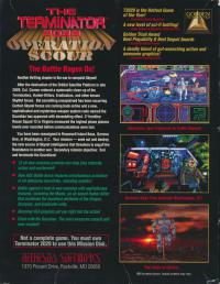 Terminator 2029 Operation Scour Box Artwork Rear
