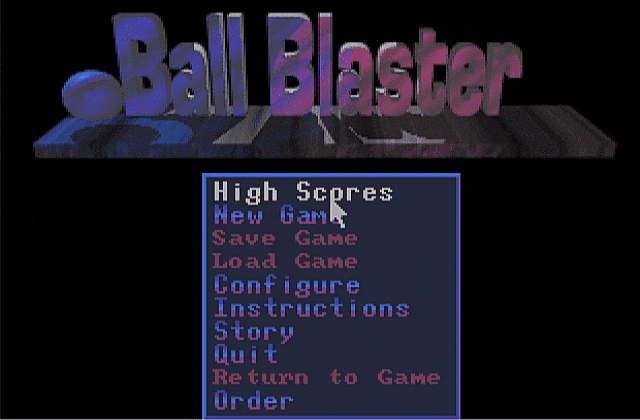 3D Ball Blaster DOS Game