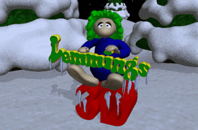 3D Lemmings Winterland DOS Game