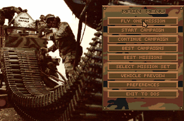 A-10 Tank Killer DOS Game