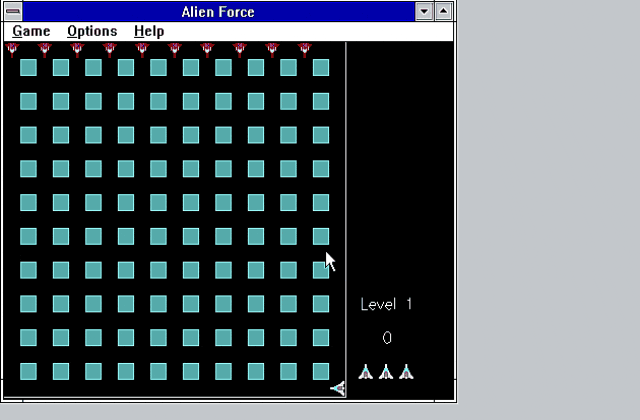 Alien Force DOS Game