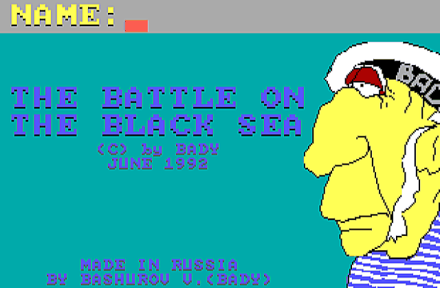 Battle On The Black Sea DOS Game