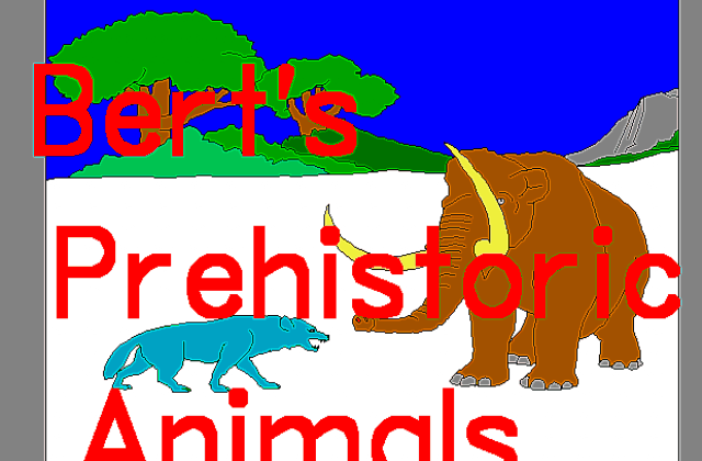 Bert's Prehistoric Animals DOS Game