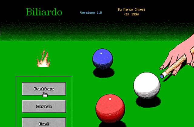 Biliardo DOS Game