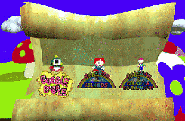 Bubble Bobble also featuring Rainbow Islands DOS Game