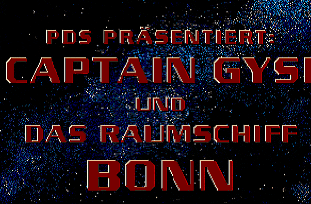 Captain Gysi und das Raumschiff Bonn DOS Game