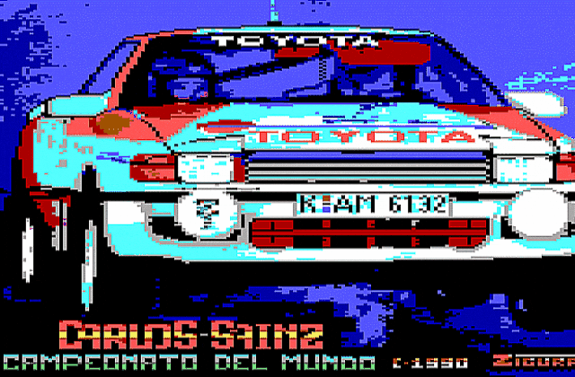 Carlos Sainz- Campeonato del Mundo de Rallies DOS Game
