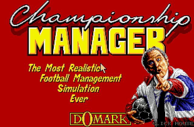 Championship Manager DOS Game