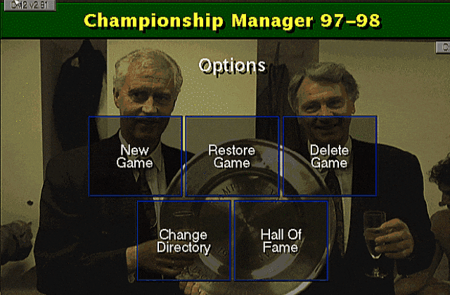 Championship Manager 97 To 98 DOS Game
