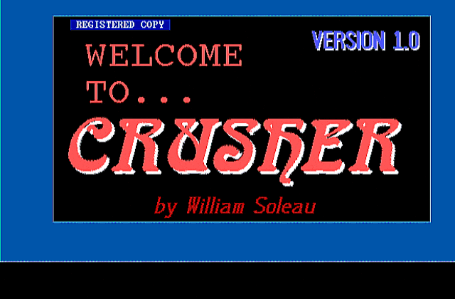 Crusher DOS Game