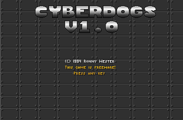 Cyberdogs DOS Game