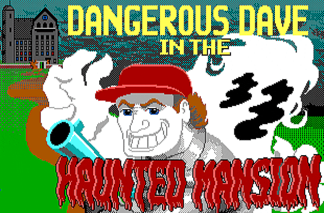 Dangerous Dave in the Haunted Mansion DOS Game
