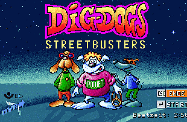 Dig-Dogs- Streetbusters DOS Game