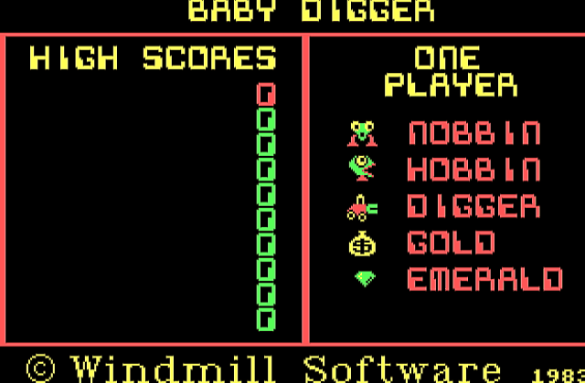 Digger's Loader DOS Game