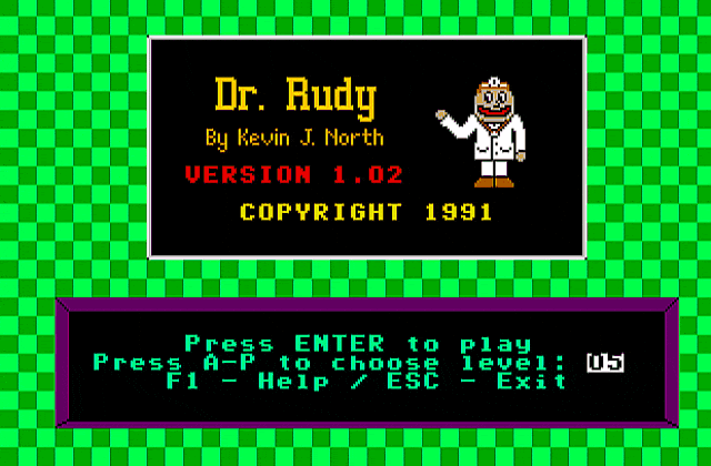Dr. Rudy DOS Game
