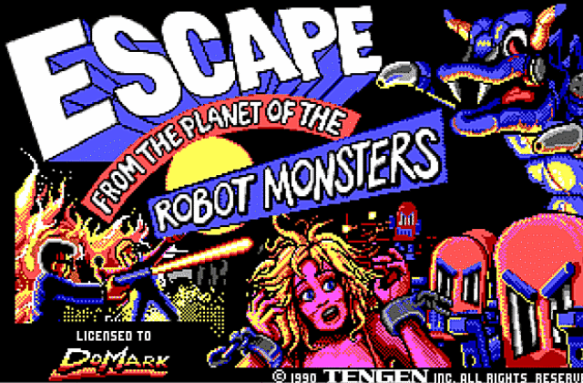 Escape from the Planet of the Robot Monsters DOS Game
