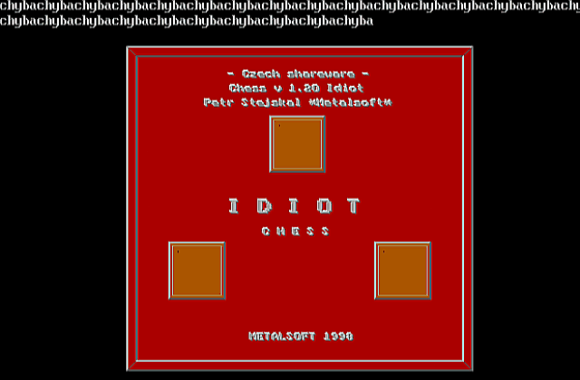 Idiot Chess DOS Game