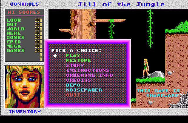 Jill of the Jungle - The Complete Trilogy DOS Game