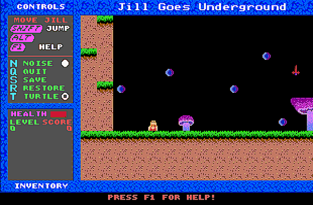Jill of the Jungle vol. 2- Jill Goes Underground DOS Game