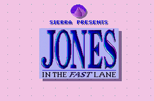 Jones in the Fast Lane DOS Game