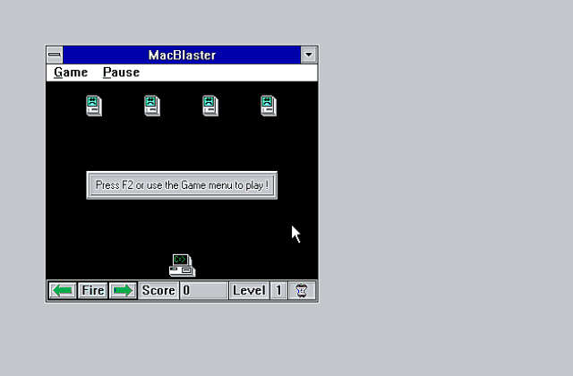 Mac Blaster DOS Game