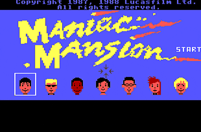 Maniac Mansion DOS Game
