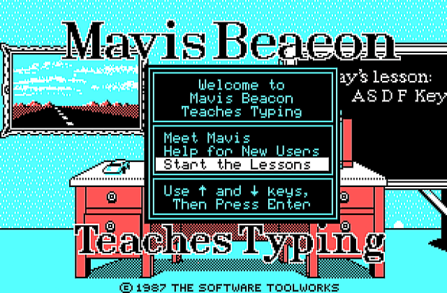Mavis Beacon Teaches Typing! DOS Game