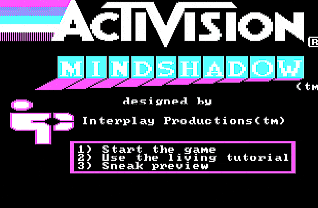 Mindshadow DOS Game