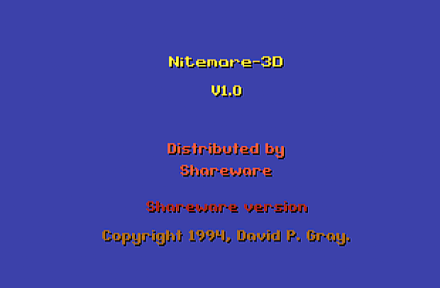 Nitemare 3d DOS Game