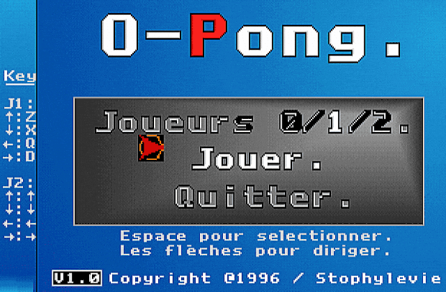 O Pong DOS Game