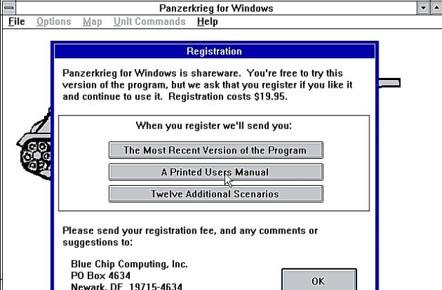 Panzerkreig for Windows DOS Game