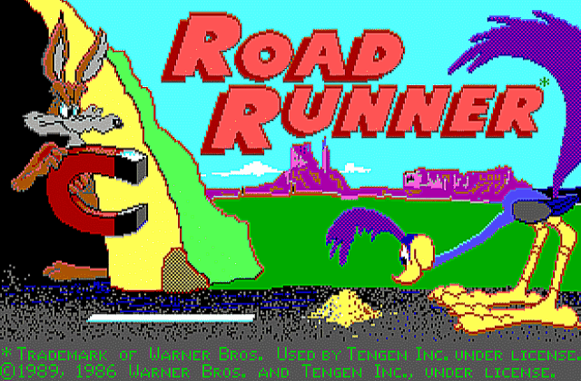 Road Runner DOS Game
