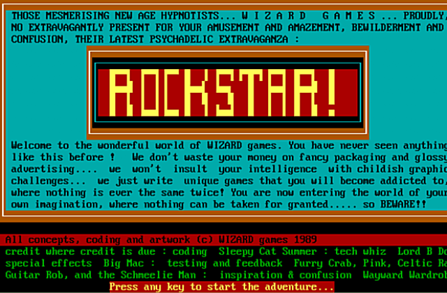 Rockstar DOS Game
