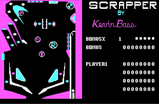 Scrapper (Pinball Construction Set) DOS Game