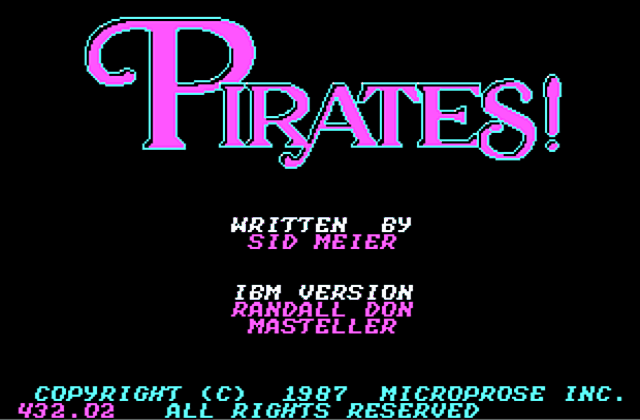 Sid Meier's Pirates! DOS Game