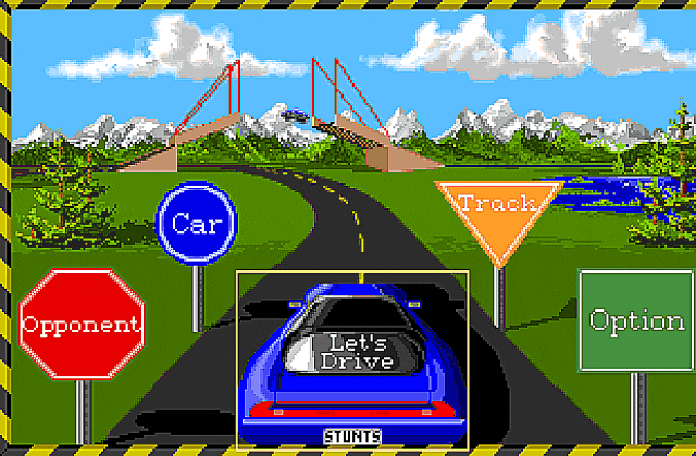 Stunt Driver DOS Game