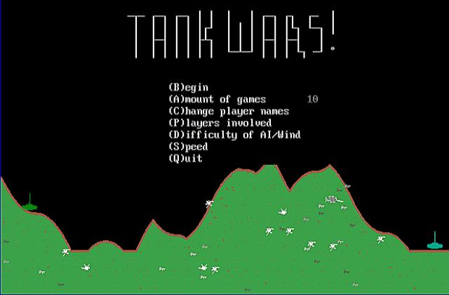 Tank Wars! DOS Game