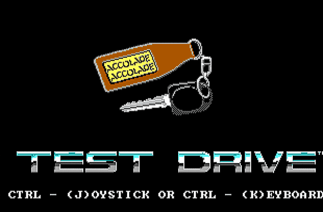 Test Drive DOS Game