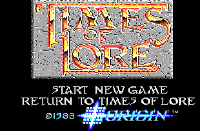 Times of Lore DOS Game